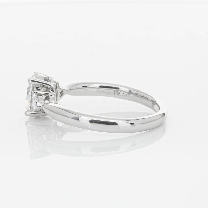 18ct White Gold Oval Cut Diamond Ayla Ring-Ring-Walker & Hall