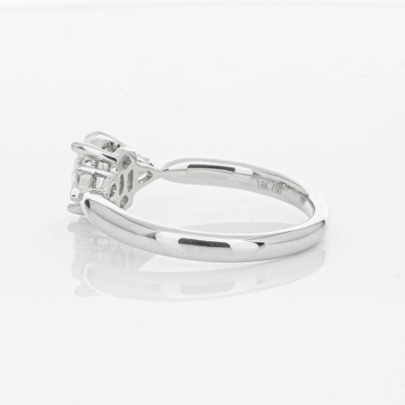18ct White Gold Oval Cut Diamond Ayla Ring-Ring-Walker & Hall