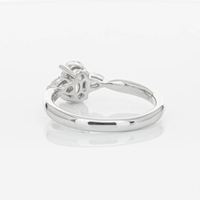 18ct White Gold Oval Cut Diamond Ayla Ring-Ring-Walker & Hall