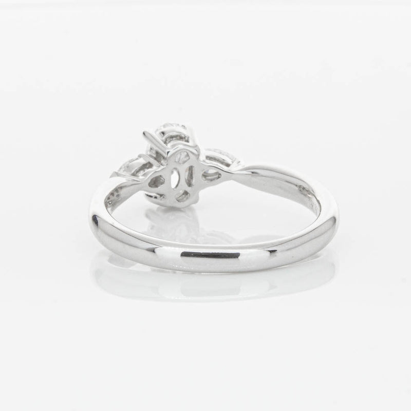 18ct White Gold Oval Cut Diamond Ayla Ring-Ring-Walker & Hall