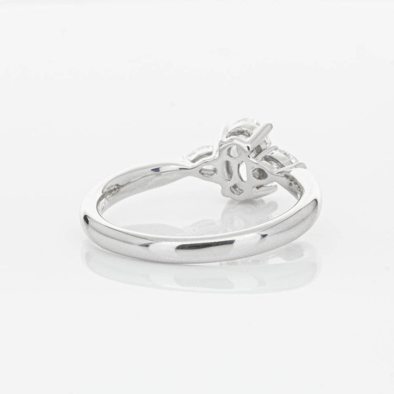 18ct White Gold Oval Cut Diamond Ayla Ring-Ring-Walker & Hall