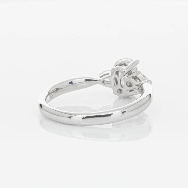 18ct White Gold Oval Cut Diamond Ayla Ring-Ring-Walker & Hall