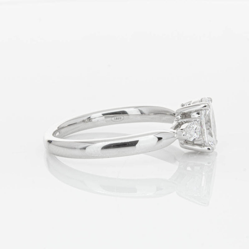 18ct White Gold Oval Cut Diamond Ayla Ring-Ring-Walker & Hall