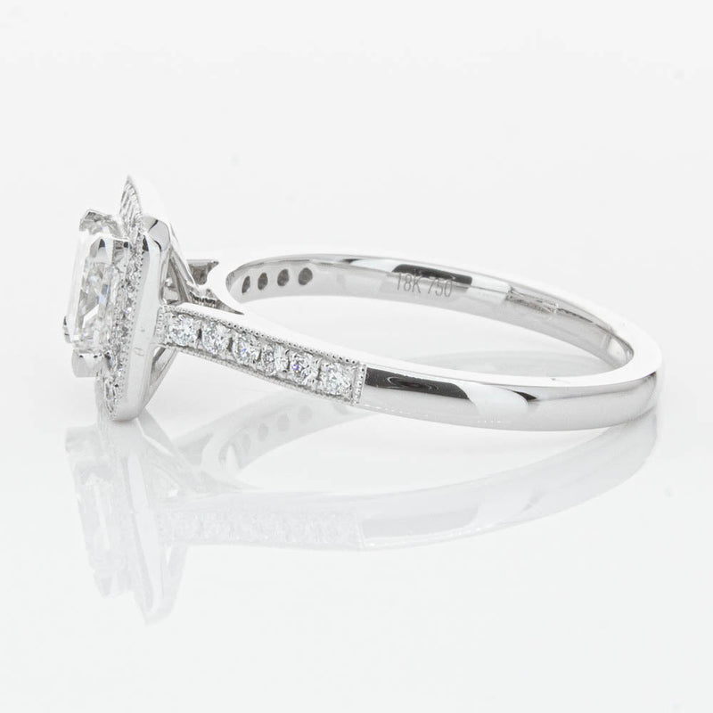 18ct White Gold 1.00ct Princess Cut Diamond Mandalay Ring-Ring-Walker & Hall