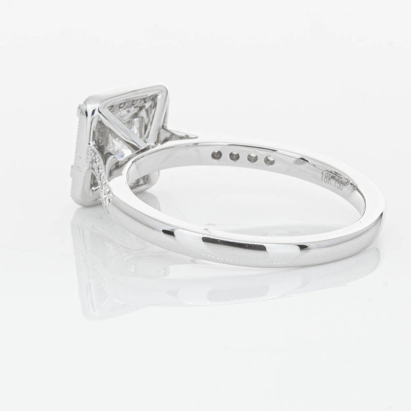 18ct White Gold 1.00ct Princess Cut Diamond Mandalay Ring-Ring-Walker & Hall