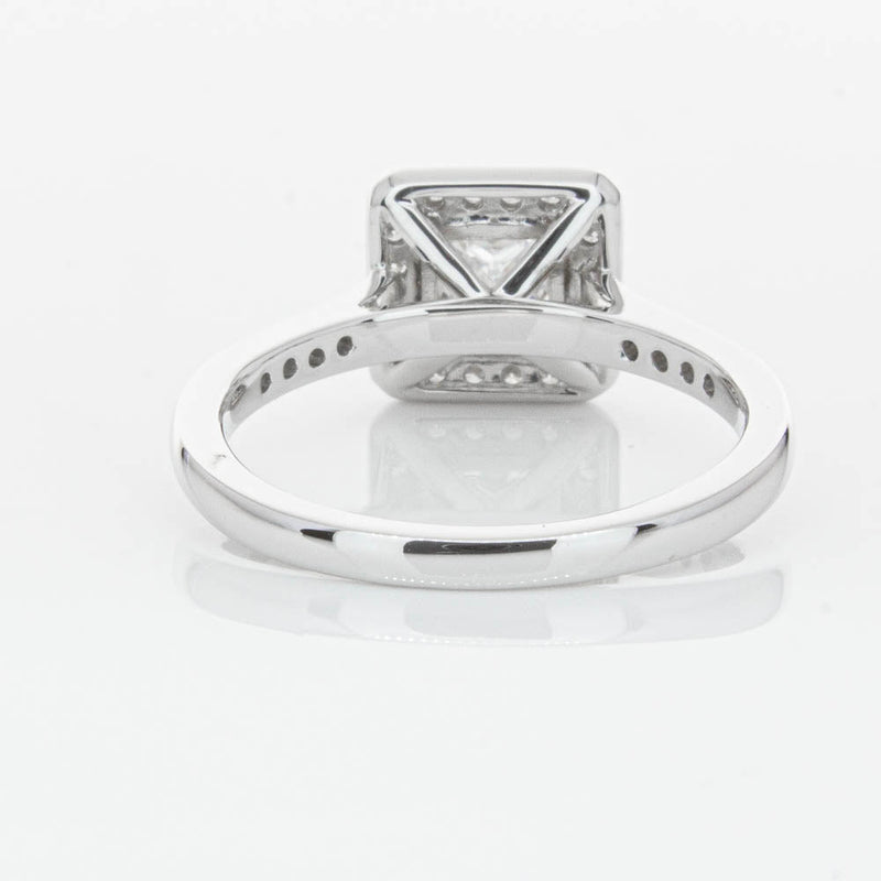18ct White Gold 1.00ct Princess Cut Diamond Mandalay Ring-Ring-Walker & Hall