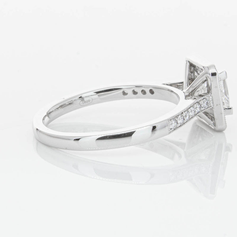 18ct White Gold 1.00ct Princess Cut Diamond Mandalay Ring-Ring-Walker & Hall