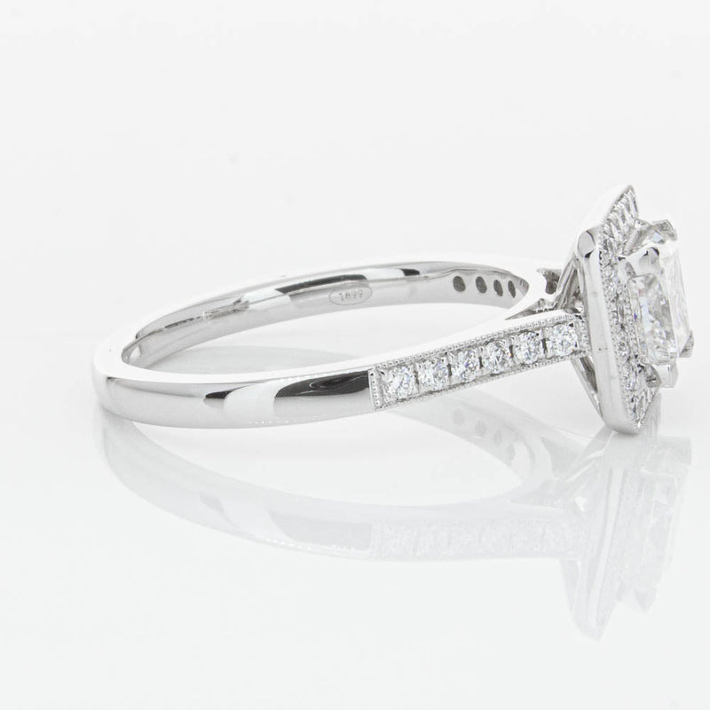 18ct White Gold 1.00ct Princess Cut Diamond Mandalay Ring-Ring-Walker & Hall