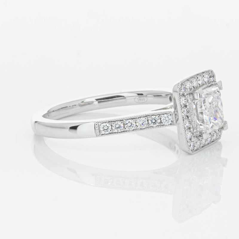 18ct White Gold 1.00ct Princess Cut Diamond Mandalay Ring-Ring-Walker & Hall