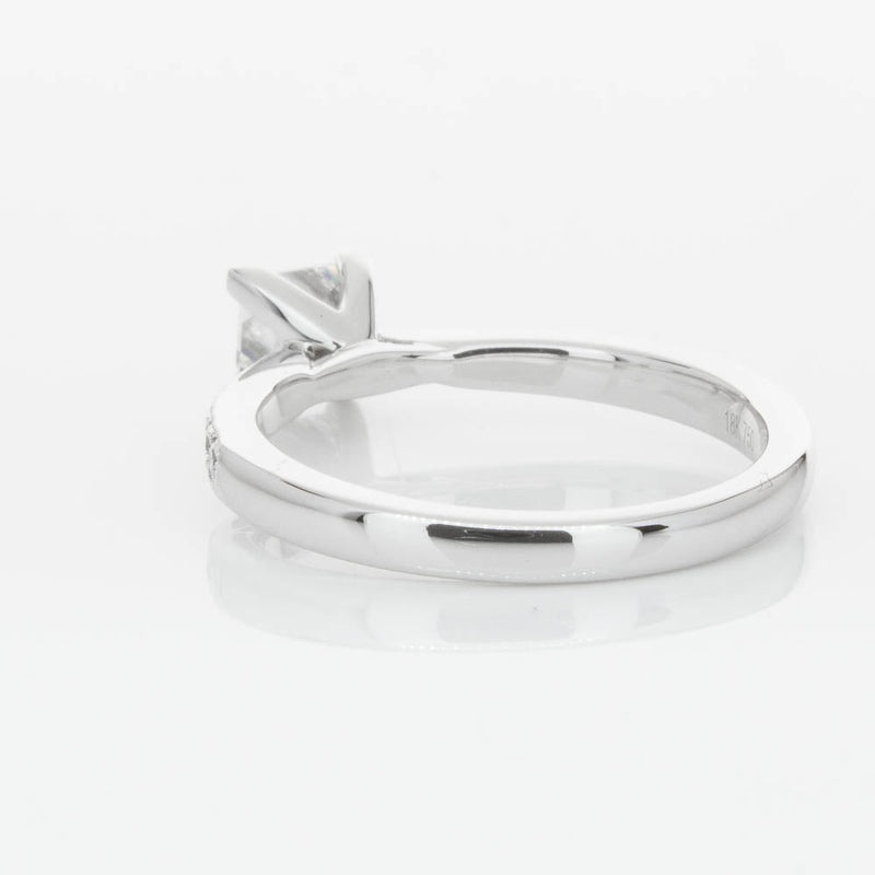 18ct White Gold .70ct Princess Cut Diamond Zenith Ring-Ring-Walker & Hall