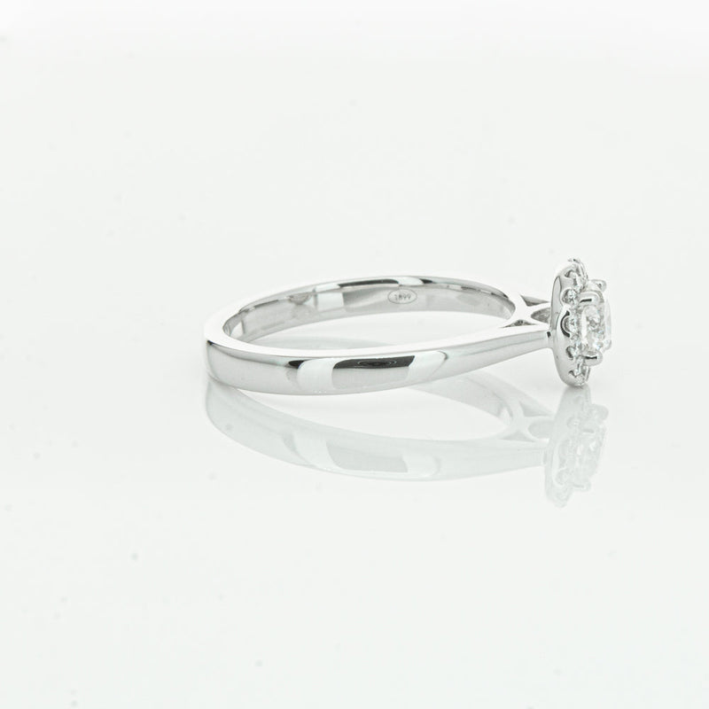 18ct White Gold .41ct Diamond Nina Ring-Ring-Walker & Hall