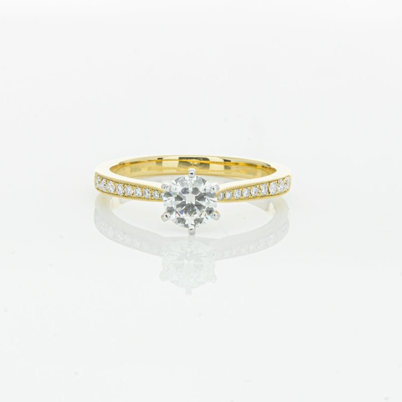 18ct Yellow Gold .50ct Diamond Zenith Ring-Ring-Walker & Hall