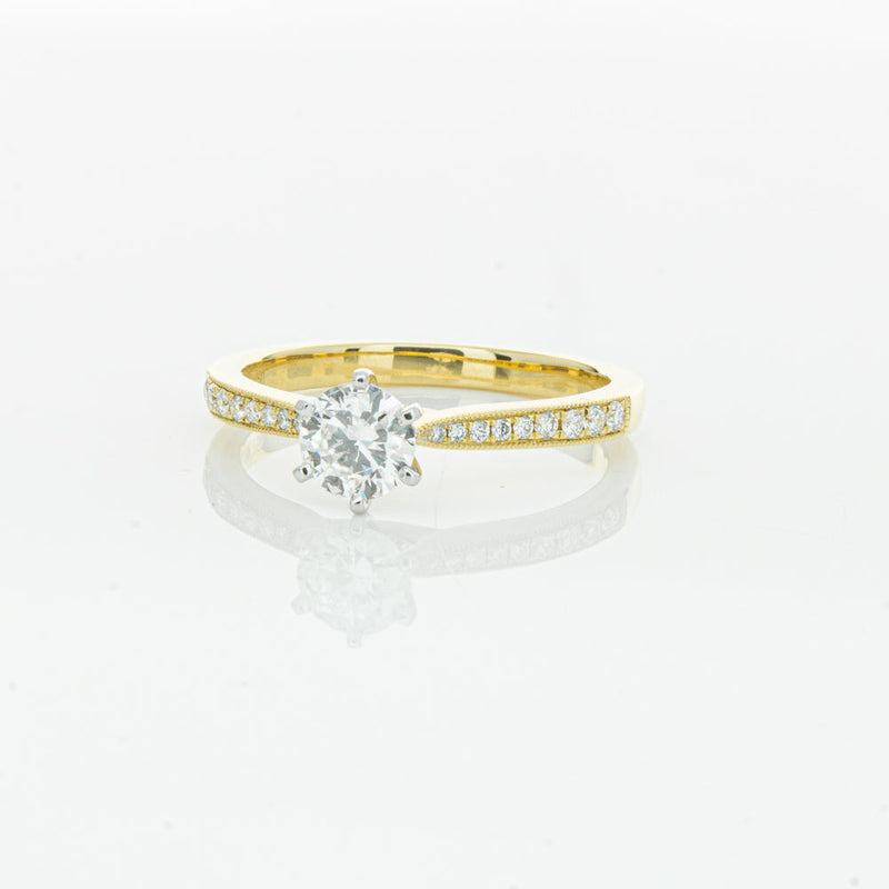 18ct Yellow Gold .50ct Diamond Zenith Ring-Ring-Walker & Hall