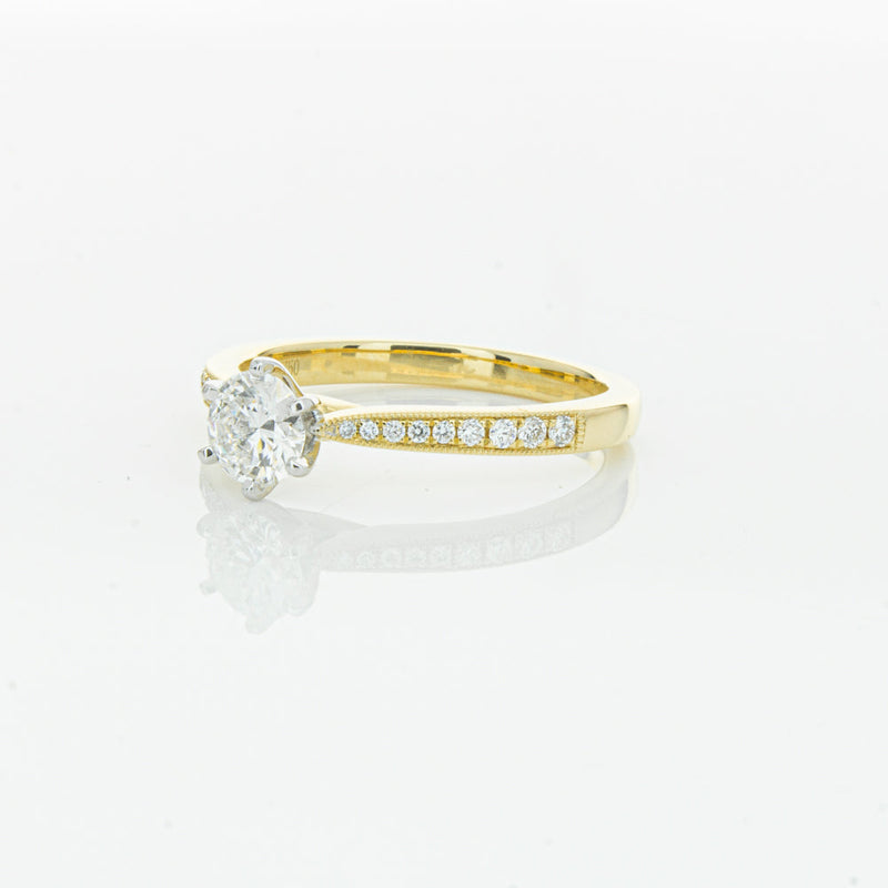 18ct Yellow Gold .50ct Diamond Zenith Ring-Ring-Walker & Hall