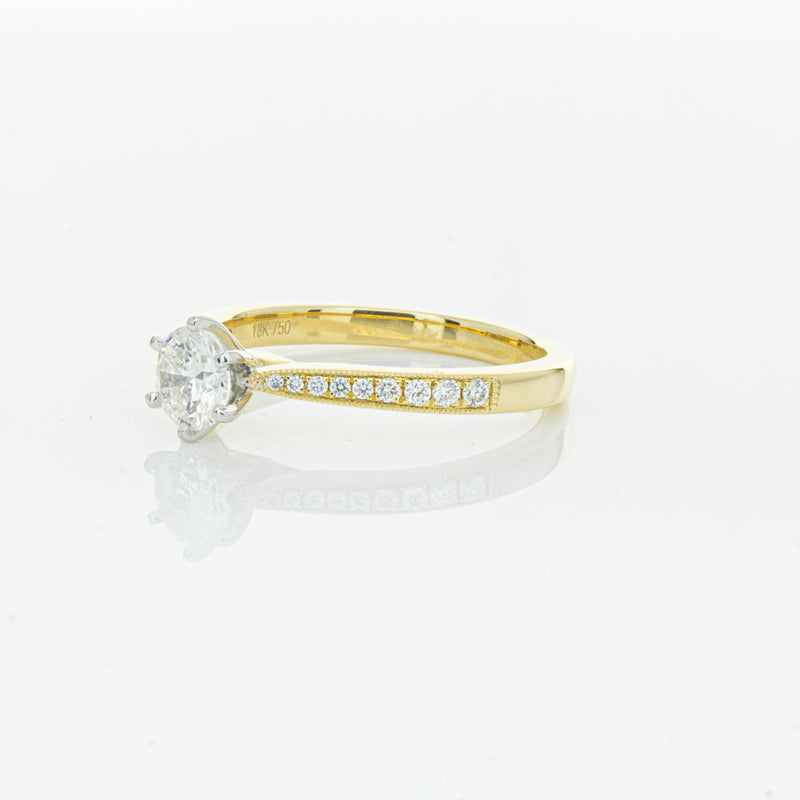 18ct Yellow Gold .50ct Diamond Zenith Ring-Ring-Walker & Hall