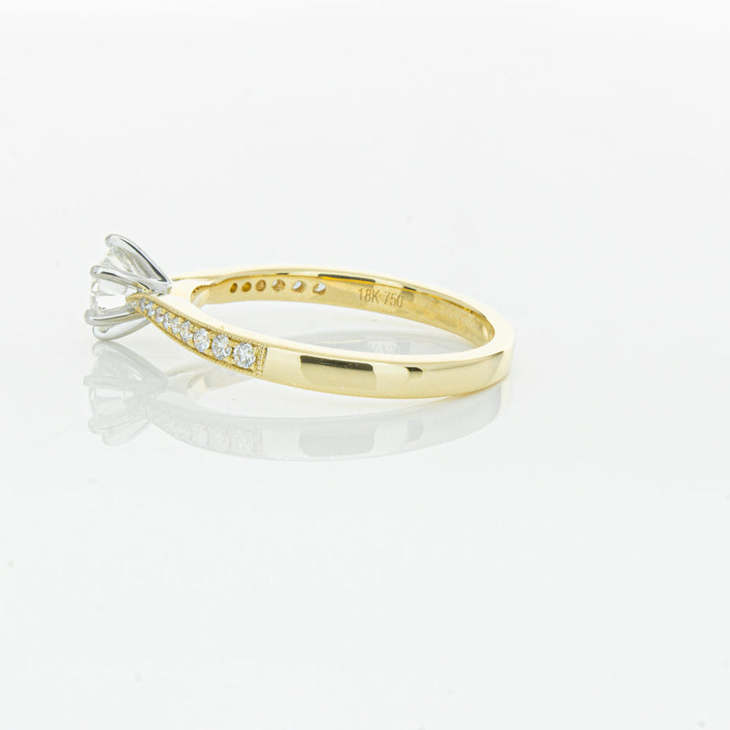 18ct Yellow Gold .50ct Diamond Zenith Ring-Ring-Walker & Hall