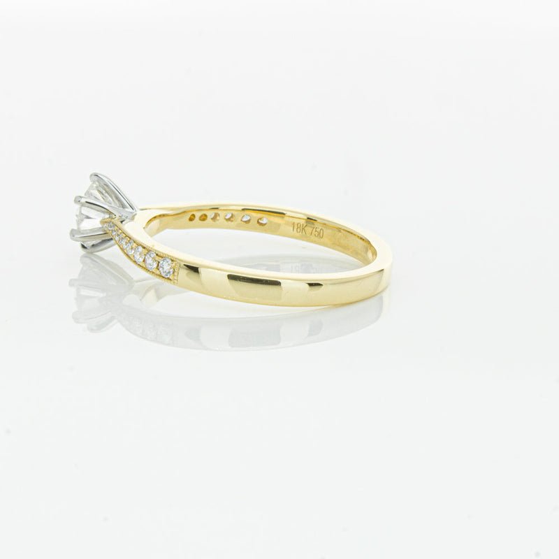 18ct Yellow Gold .50ct Diamond Zenith Ring-Ring-Walker & Hall