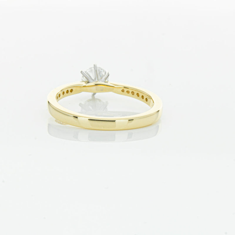 18ct Yellow Gold .50ct Diamond Zenith Ring-Ring-Walker & Hall