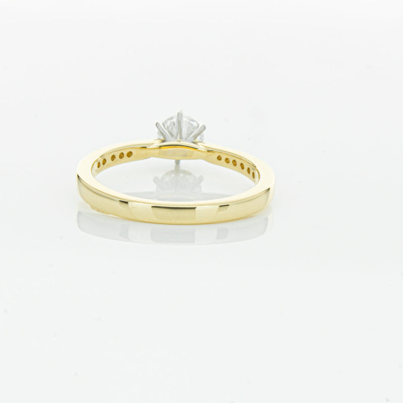 18ct Yellow Gold .50ct Diamond Zenith Ring-Ring-Walker & Hall