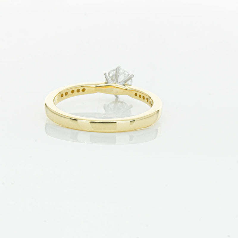 18ct Yellow Gold .50ct Diamond Zenith Ring-Ring-Walker & Hall