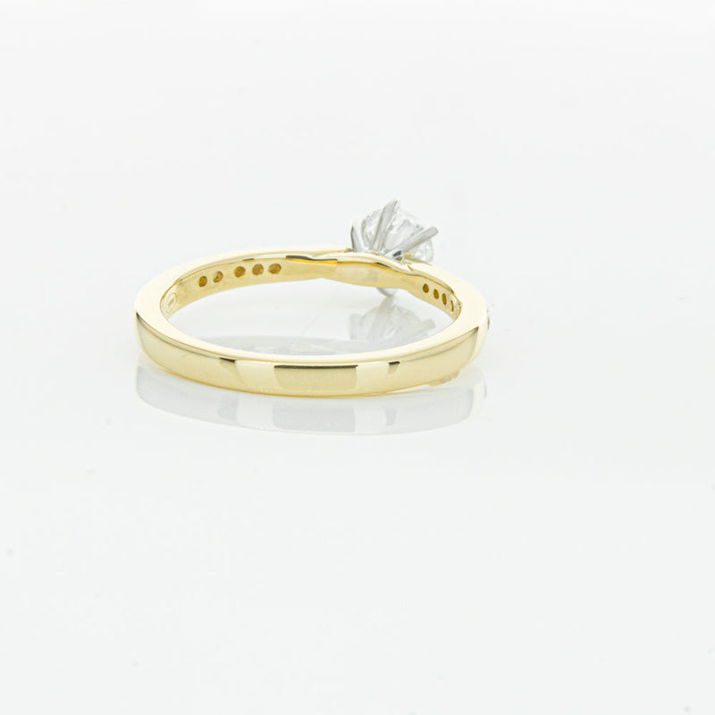 18ct Yellow Gold .50ct Diamond Zenith Ring-Ring-Walker & Hall