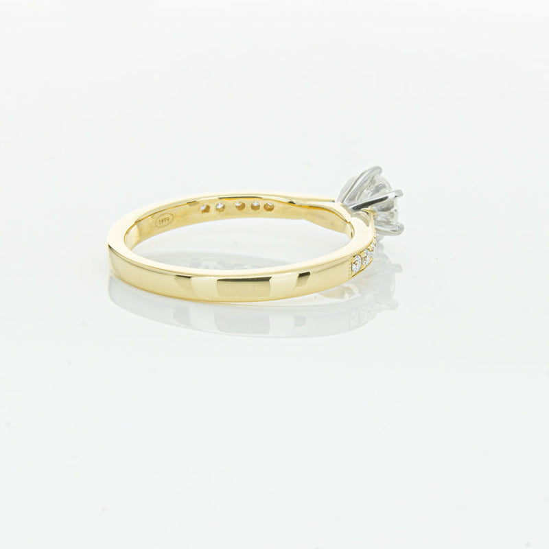 18ct Yellow Gold .50ct Diamond Zenith Ring-Ring-Walker & Hall