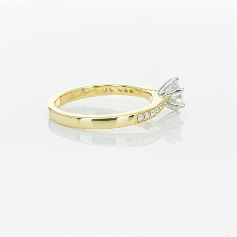 18ct Yellow Gold .50ct Diamond Zenith Ring-Ring-Walker & Hall