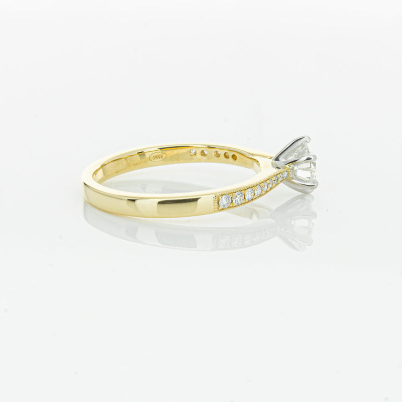 18ct Yellow Gold .50ct Diamond Zenith Ring-Ring-Walker & Hall