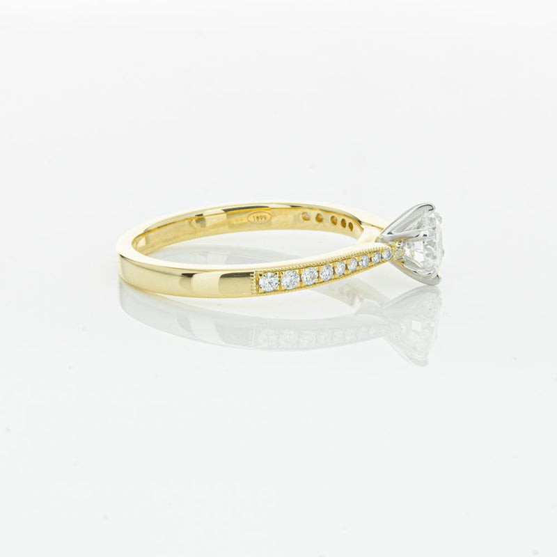 18ct Yellow Gold .50ct Diamond Zenith Ring-Ring-Walker & Hall