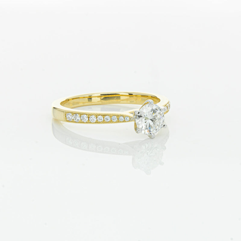 18ct Yellow Gold .50ct Diamond Zenith Ring-Ring-Walker & Hall