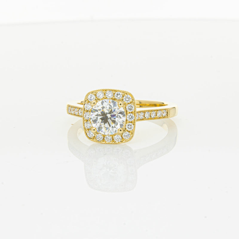 18ct Yellow Gold 1.01ct Diamond Aurora Ring-Ring-Walker & Hall