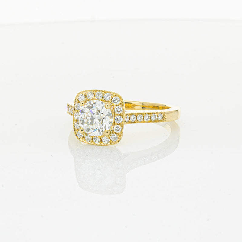 18ct Yellow Gold 1.01ct Diamond Aurora Ring-Ring-Walker & Hall
