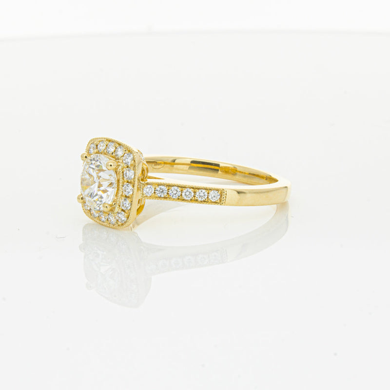18ct Yellow Gold 1.01ct Diamond Aurora Ring-Ring-Walker & Hall