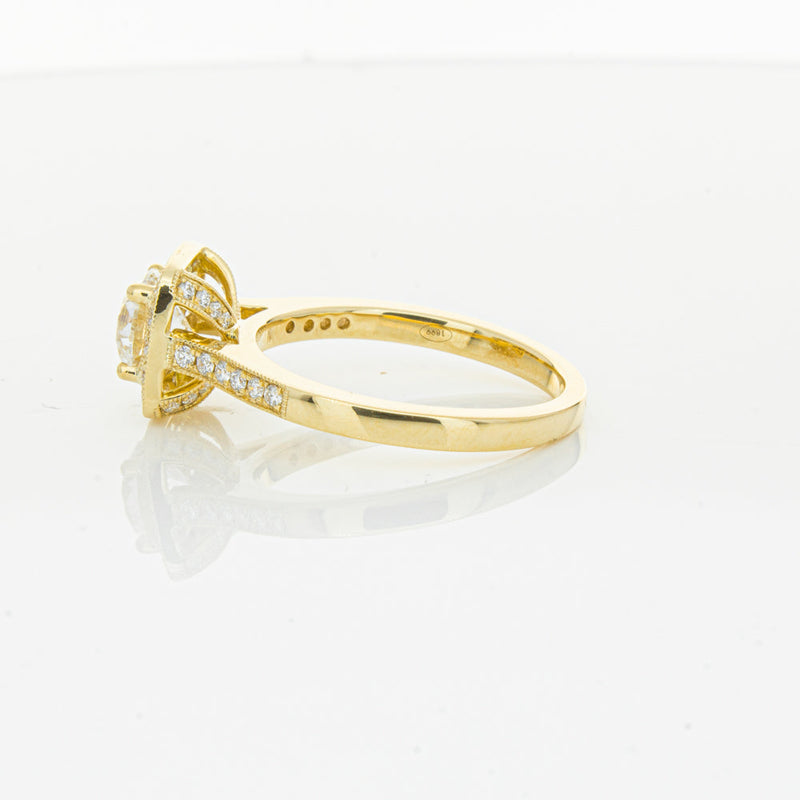 18ct Yellow Gold 1.01ct Diamond Aurora Ring-Ring-Walker & Hall