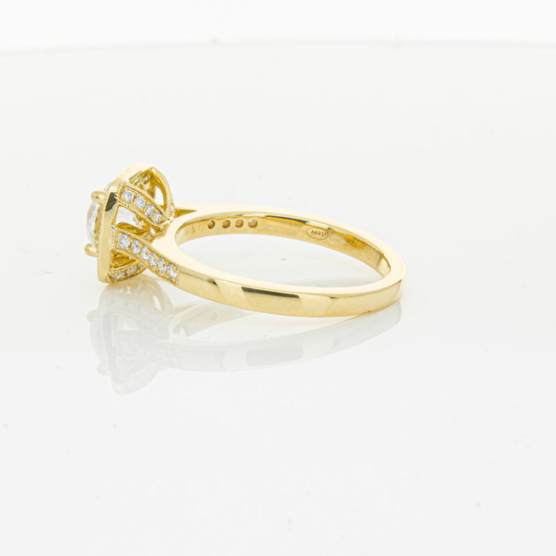 18ct Yellow Gold 1.01ct Diamond Aurora Ring-Ring-Walker & Hall
