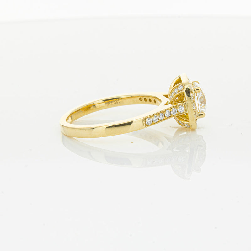 18ct Yellow Gold 1.01ct Diamond Aurora Ring-Ring-Walker & Hall