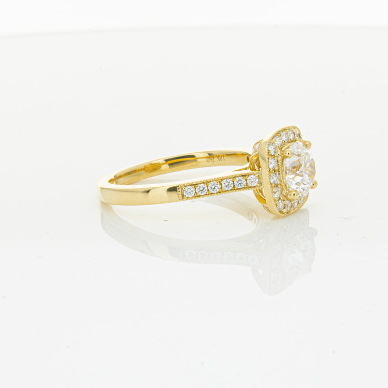 18ct Yellow Gold 1.01ct Diamond Aurora Ring-Ring-Walker & Hall