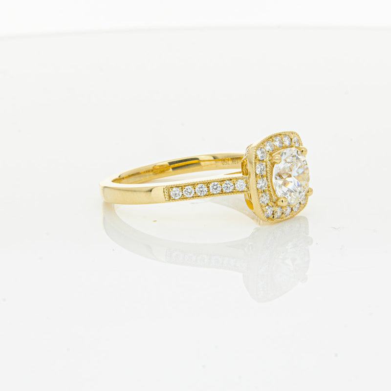18ct Yellow Gold 1.01ct Diamond Aurora Ring-Ring-Walker & Hall
