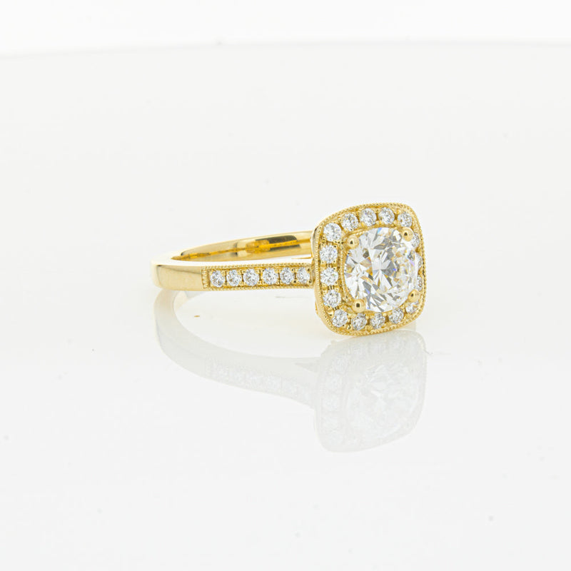 18ct Yellow Gold 1.01ct Diamond Aurora Ring-Ring-Walker & Hall