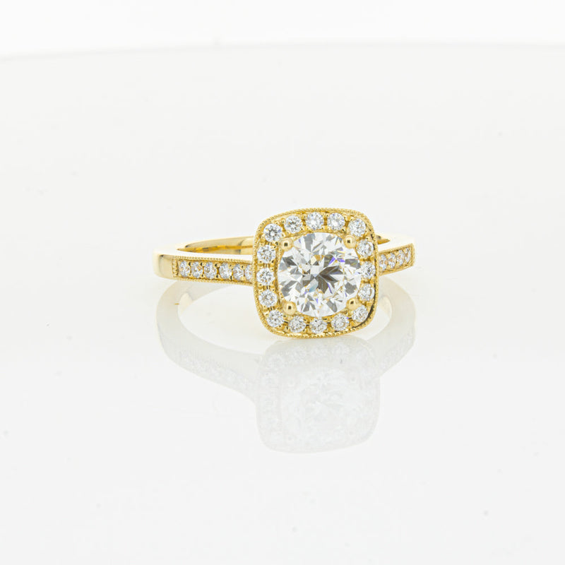 18ct Yellow Gold 1.01ct Diamond Aurora Ring-Ring-Walker & Hall