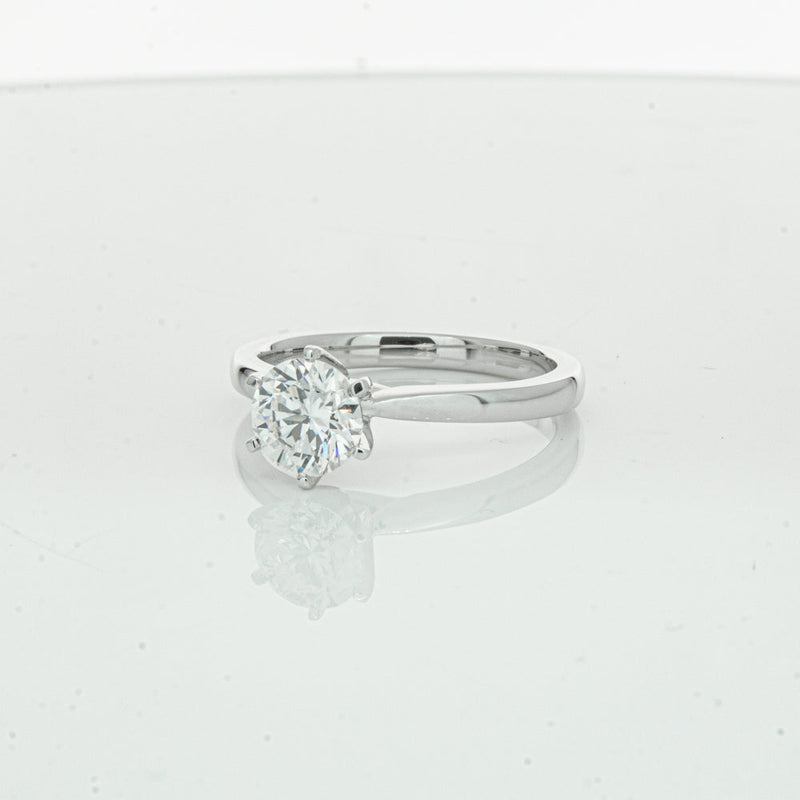 18ct White Gold 1.00ct Diamond Capri Ring-Ring-Walker & Hall