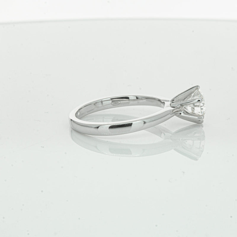 18ct White Gold 1.00ct Diamond Capri Ring-Ring-Walker & Hall