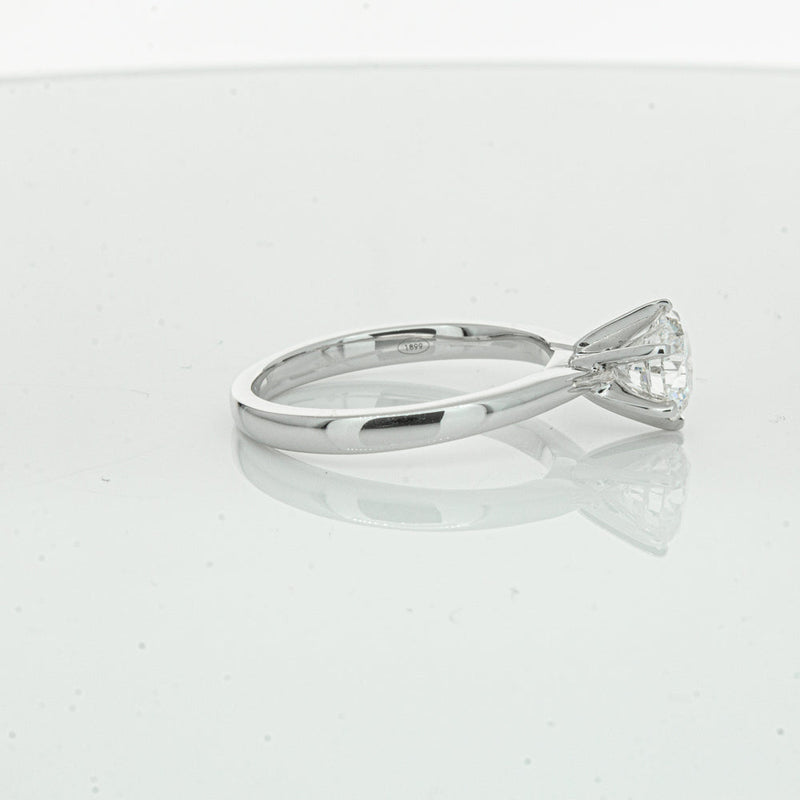 18ct White Gold 1.00ct Diamond Capri Ring-Ring-Walker & Hall