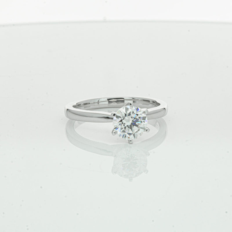 18ct White Gold 1.00ct Diamond Capri Ring-Ring-Walker & Hall