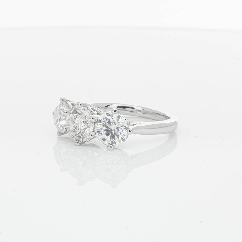 18ct White Gold 3.02ct Diamond Coronado Ring-Ring-Walker & Hall