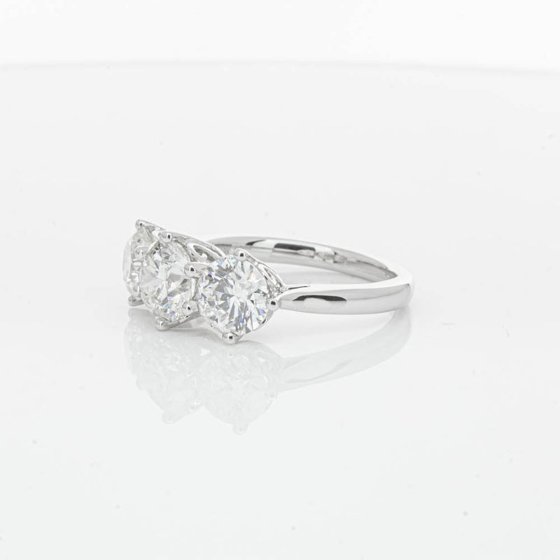 18ct White Gold 3.02ct Diamond Coronado Ring-Ring-Walker & Hall