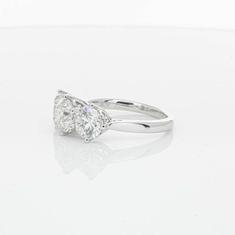 18ct White Gold 3.02ct Diamond Coronado Ring-Ring-Walker & Hall