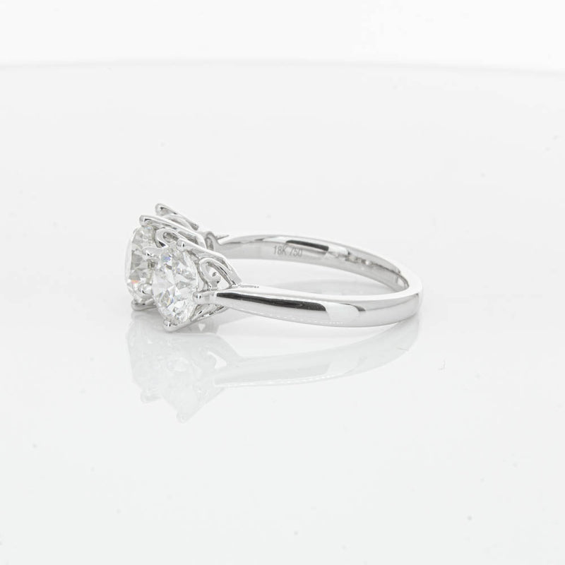 18ct White Gold 3.02ct Diamond Coronado Ring-Ring-Walker & Hall