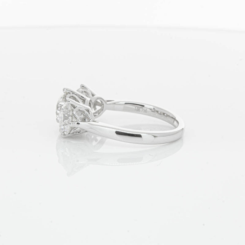 18ct White Gold 3.02ct Diamond Coronado Ring-Ring-Walker & Hall