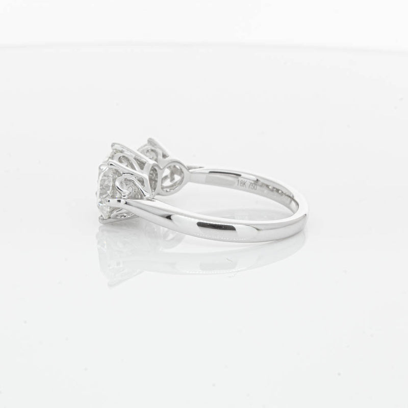 18ct White Gold 3.02ct Diamond Coronado Ring-Ring-Walker & Hall